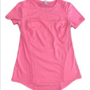 Danskin Now Bright Pink XS Short Sleeve Exercise Shirt Dri-More